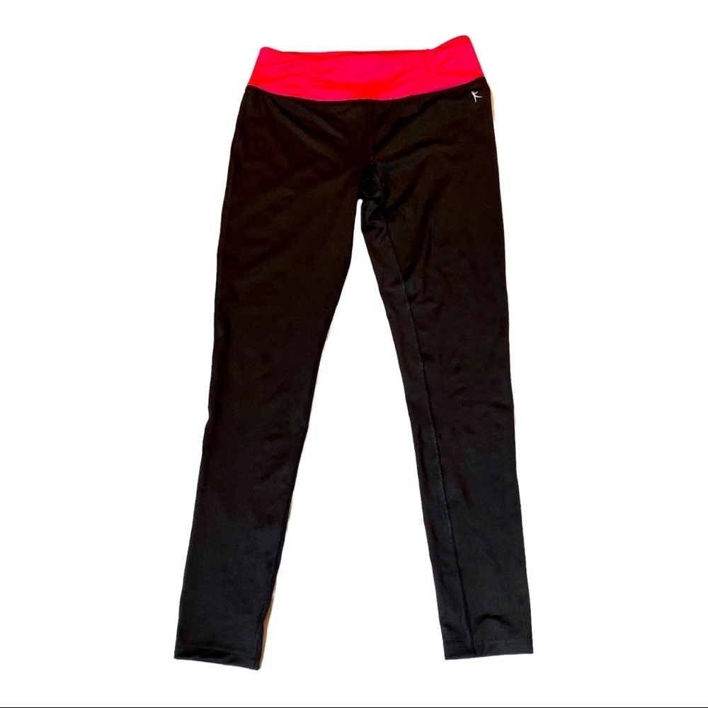 Danskin black and pink dry fit pants size S